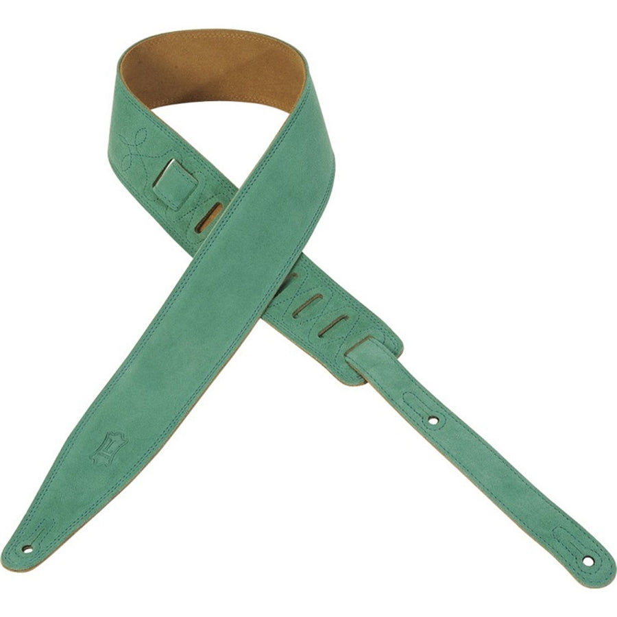 Levy's MS317AUR-SEA Tracolla in pelle scamosciata Seafoam 2 1/2"