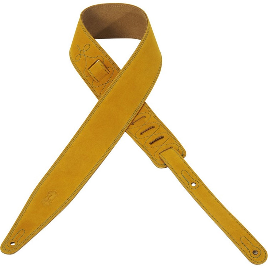 Levy's MS317AUR-YEL Tracolla in pelle scamosciata Yellow 2 1/2"