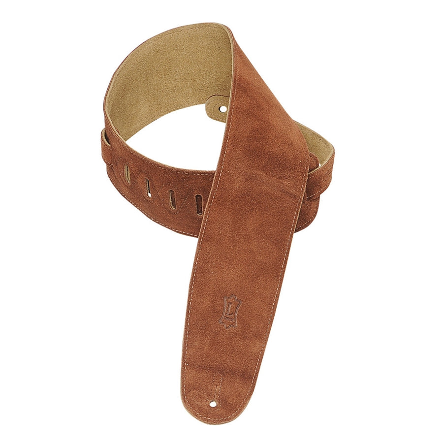 Levy's MS4-RST 3 1/2" Suede Bass Strap Rust