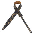 Levy's MSGL217-NAV Tracolla in pelle scamosciata con schizzi metallici e dorati Navy 2"