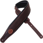 Levy's MSS2-BRG Tracolla in pelle imbottita Burgundy 3"