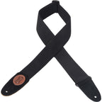 Levy's MSSC8-BLK Tracolla in cotone Black & Walnut 2"