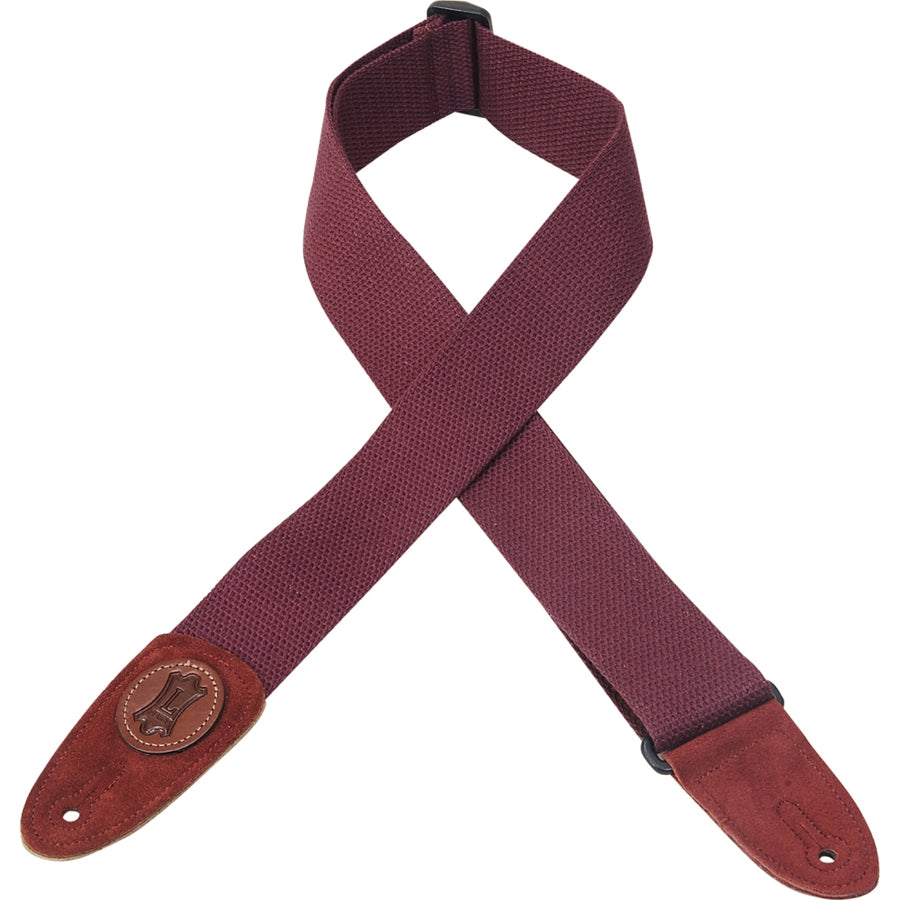 Levy's MSSC8-BRG Tracolla in cotone Burgundy 2"