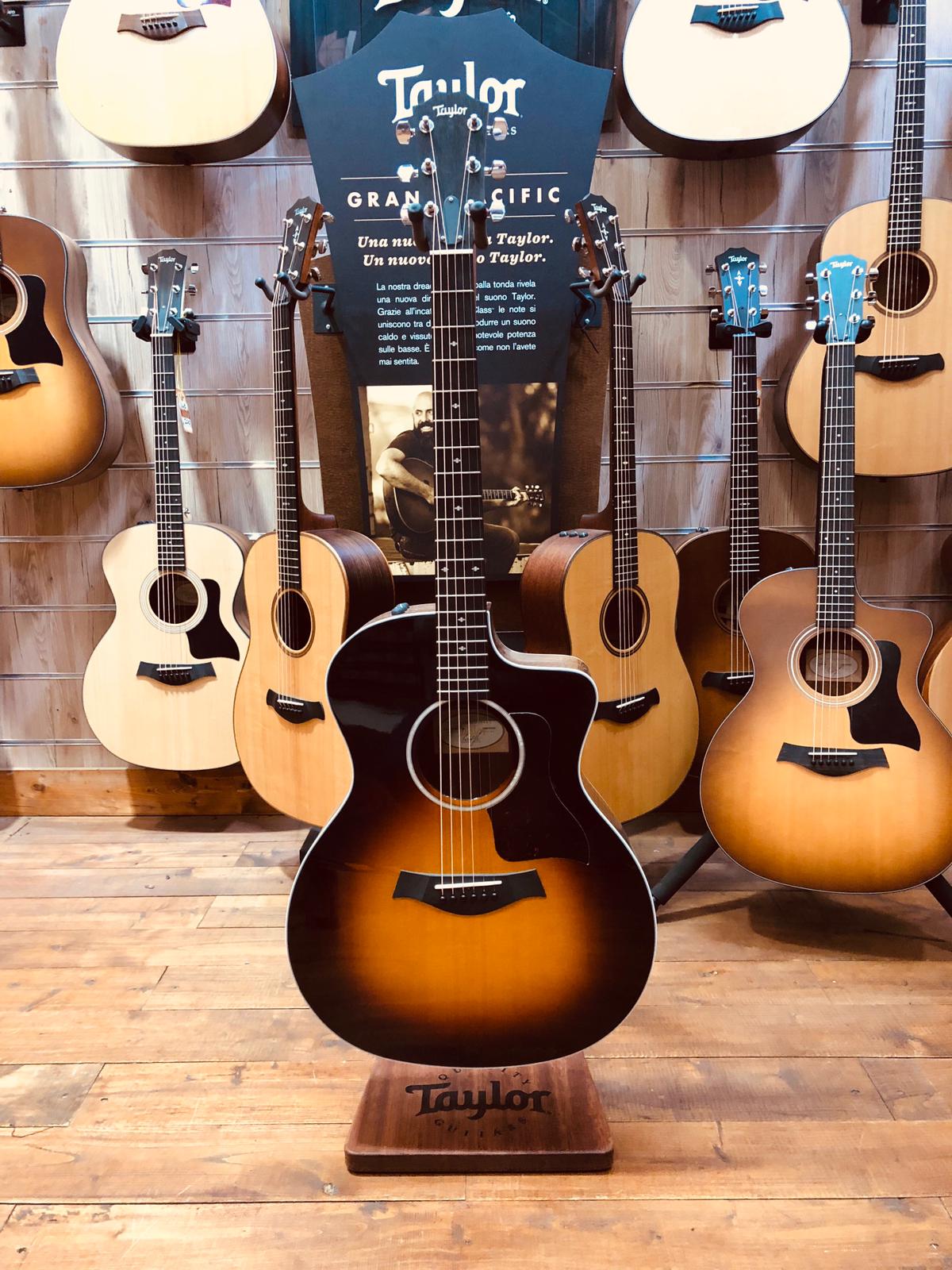Taylor 214Ce-Cf Dlx Sb Copafera Deluxe Sunburst Chitarra Acustica