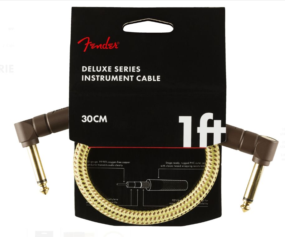 Fender Cavo Deluxe Cm30 Tweed Jack Pipa Pipa