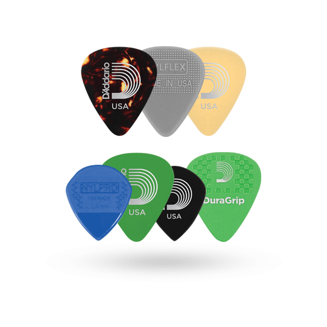 D'Addario Plettri Variety Picks Medium Set di 5