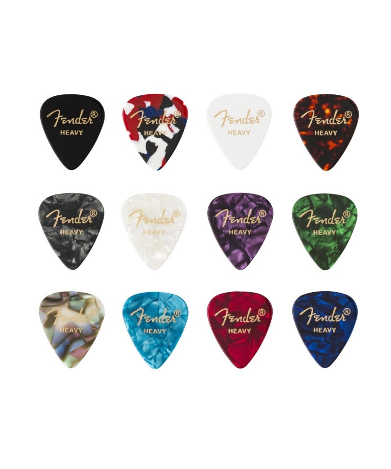 Fender Plettri 351 Medley Heavy 12 Pack