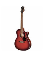 Guild OM240CE Satin Oxblood Burst Electro-Acoustic Guitar