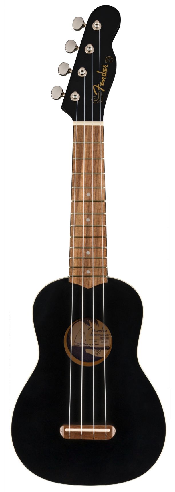 Fender Venice Soprano Ukulele Black