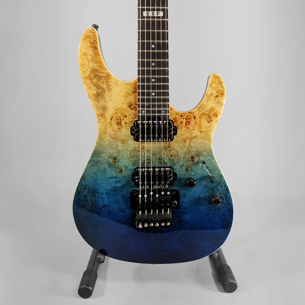 ESP EII Sn2 Blue Natural Fade with Hard Case