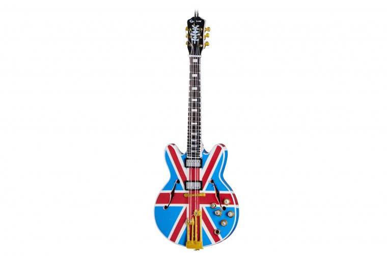 Epiphone Axe Heaven 6' Union Jack Sheraton Mini Guitar Ornament