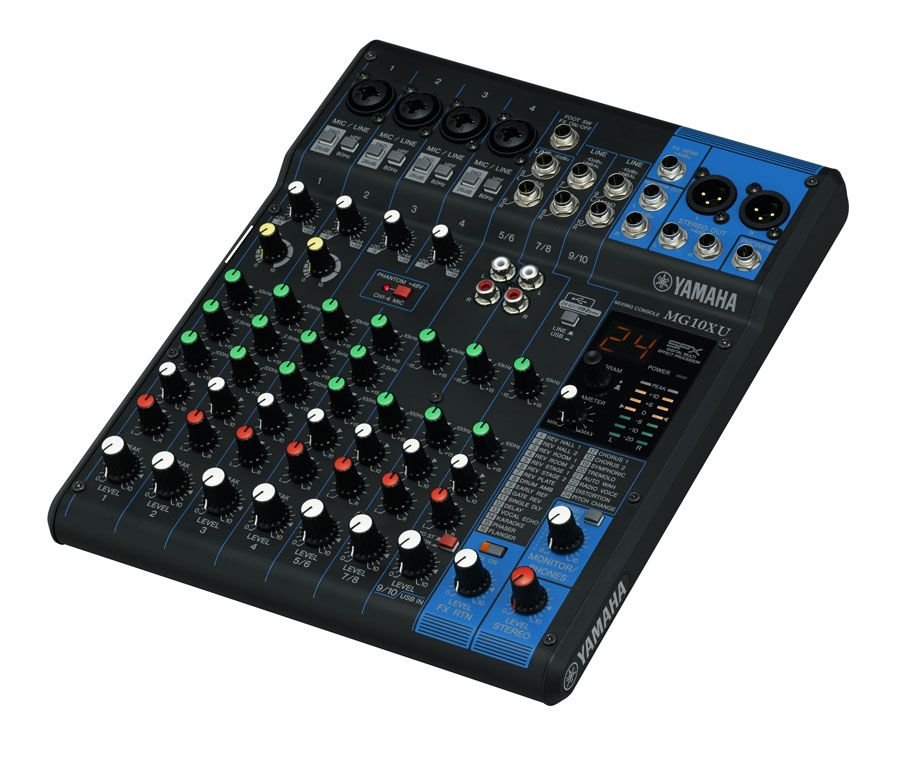 Yamaha MG10XU 10-Input Analog Stereo Mixer with Effects and USB