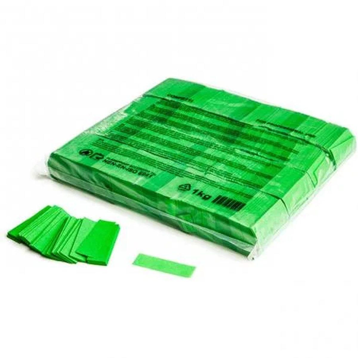 Slowfall confetti rect 55 x 17 mm - Light Green