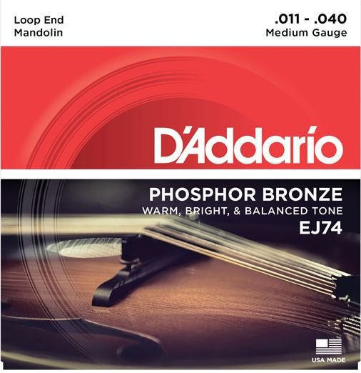 D'Addario Muta Ej74 Mandolino Bronze Medium