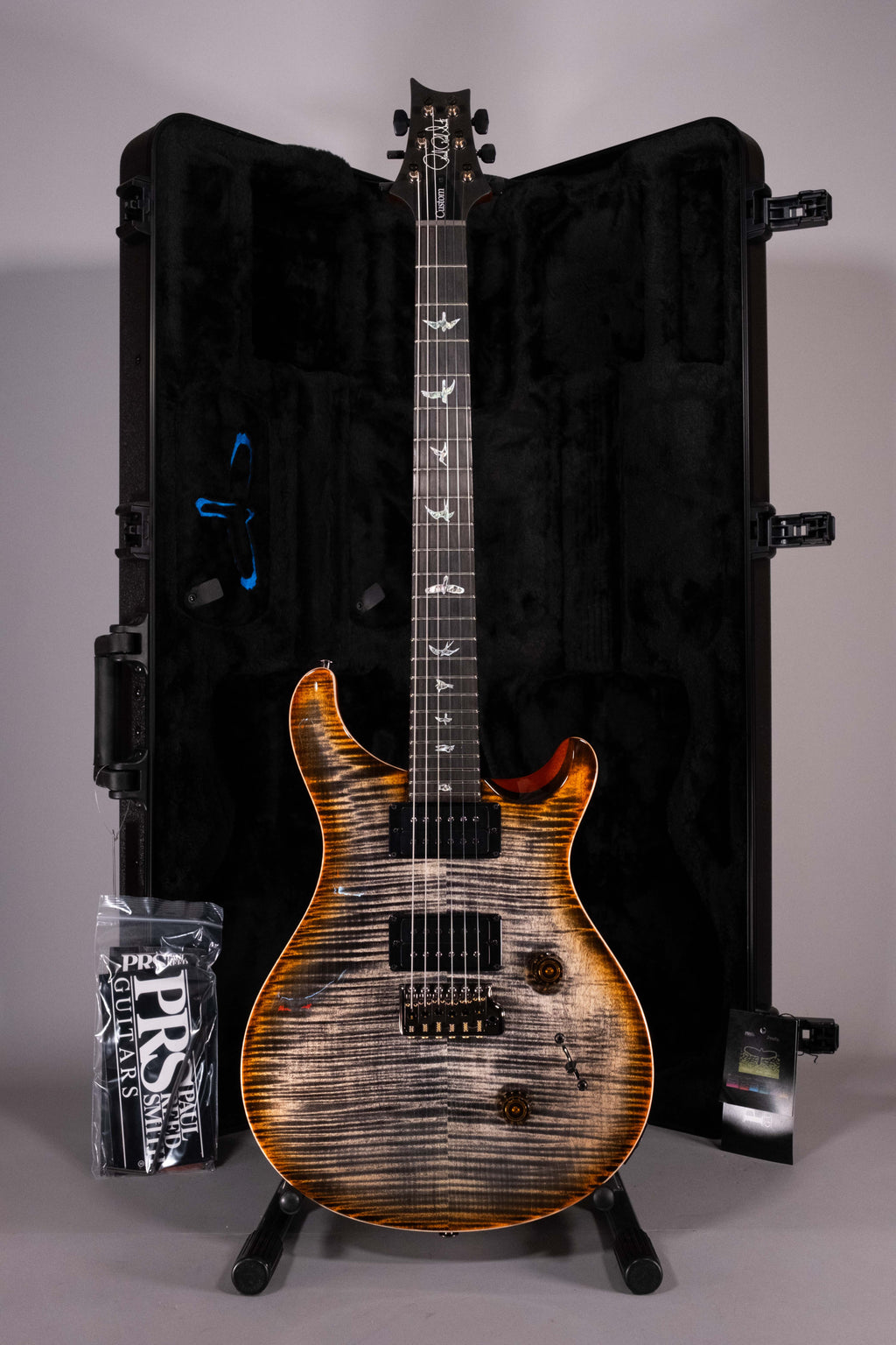 Prs Custom 24 Burnt Maple Leaf 10 Top Wood Library