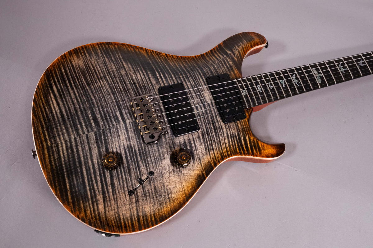 Prs Custom 24 Burnt Maple Leaf 10 Top Wood Library