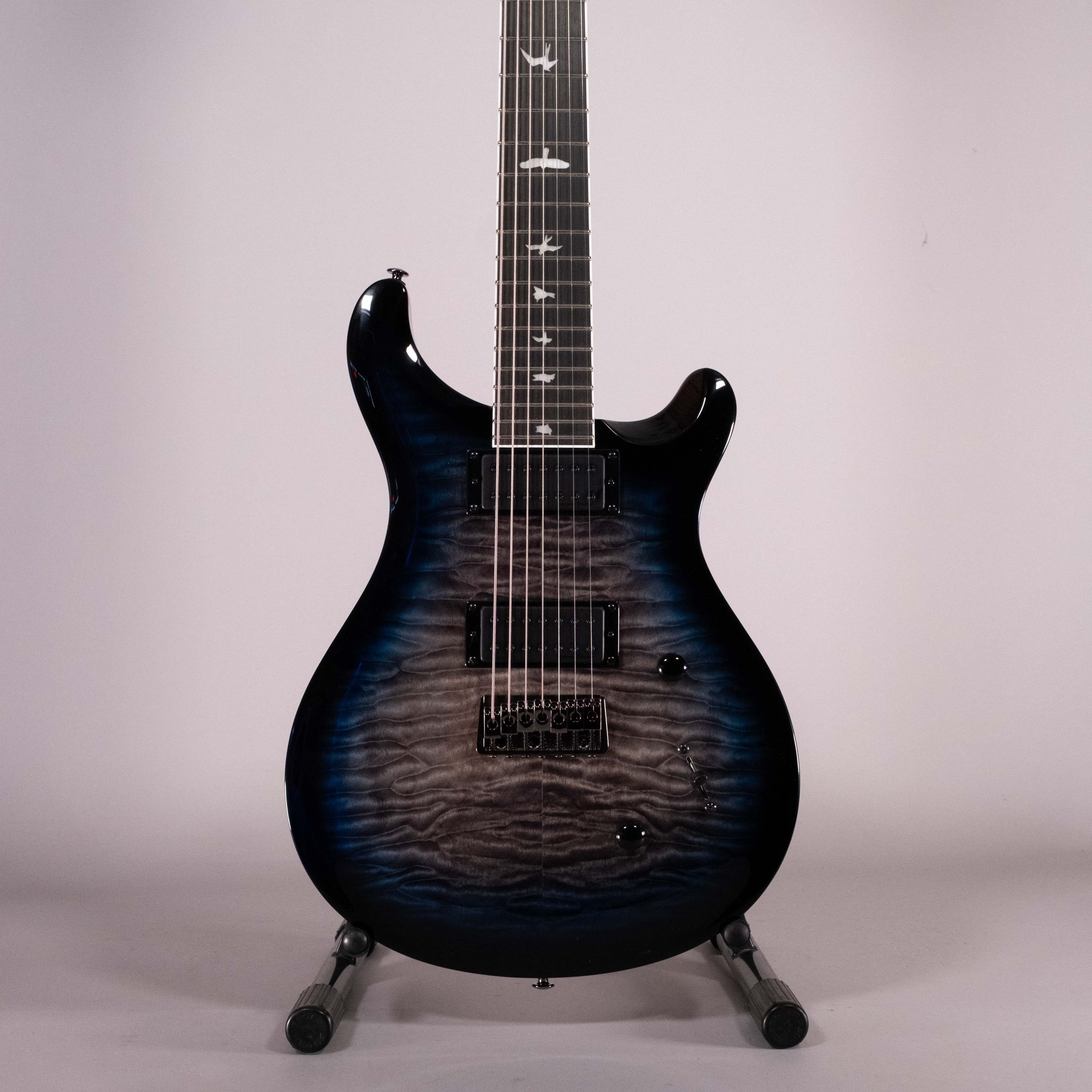 Prs SE Mark Holcomb Signature 7 Strings Blue Burst Quilt Top