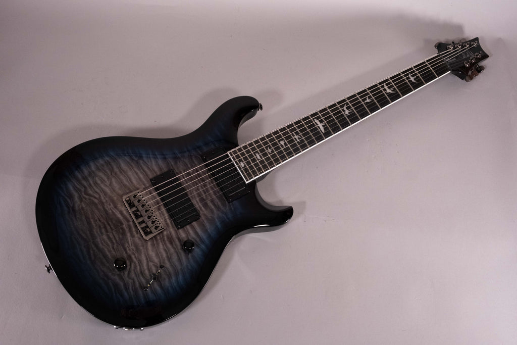 Prs SE Mark Holcomb Signature 7 Strings Blue Burst Quilt Top