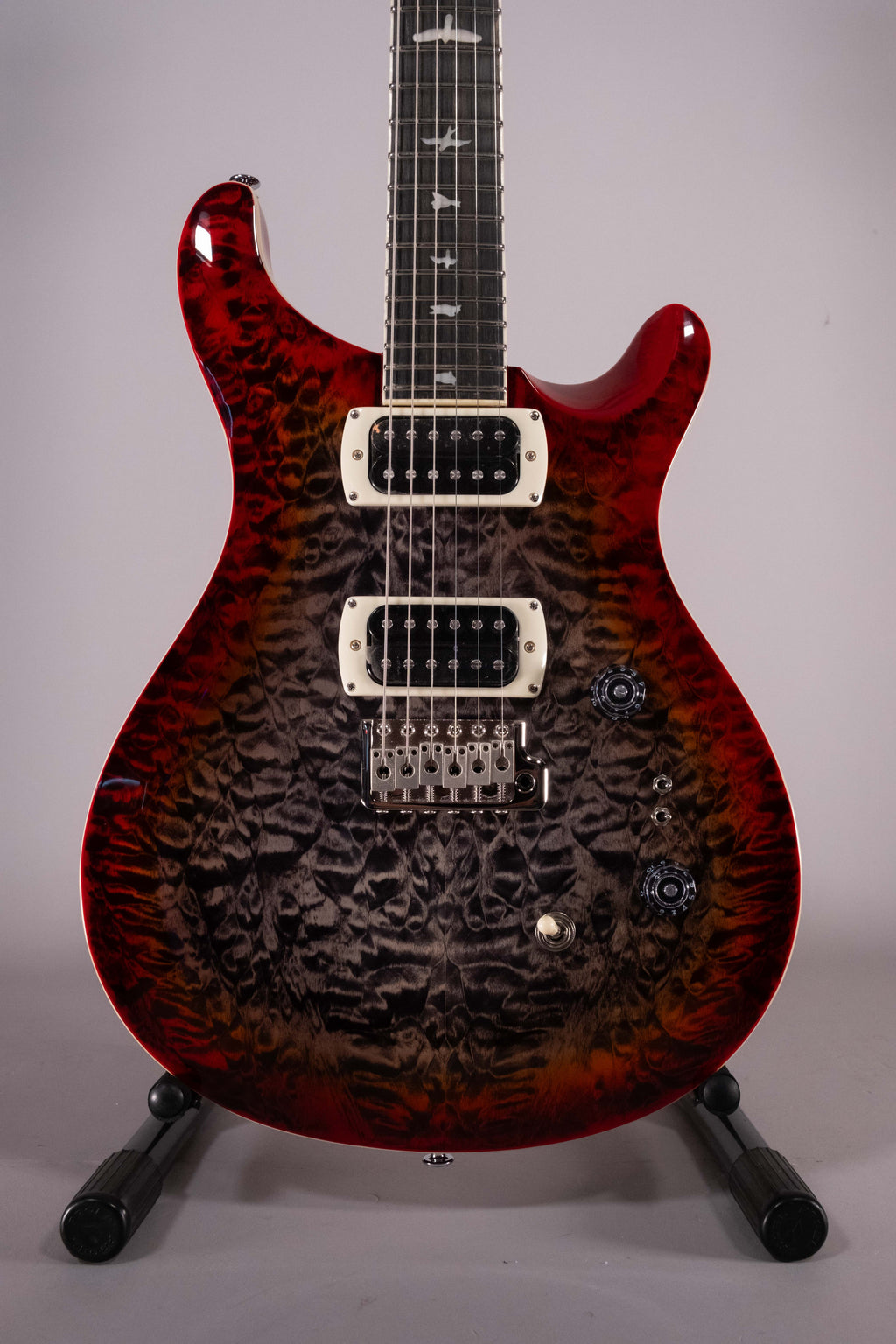 Prs SE Custom 24-08 Charcoal Cherry Burst Quilt Top