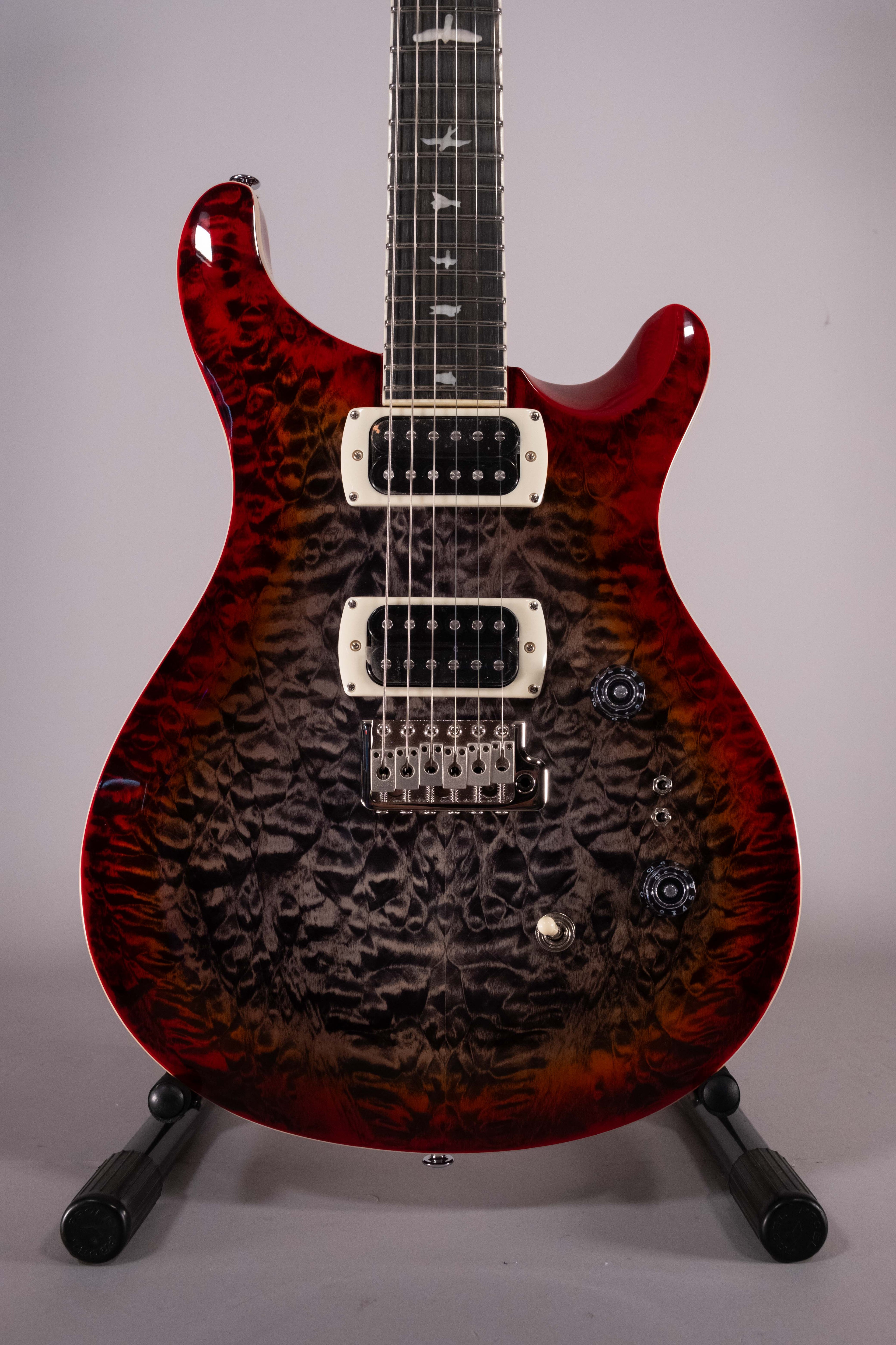 Prs SE Custom 24-08 Charcoal Cherry Burst Quilt Top