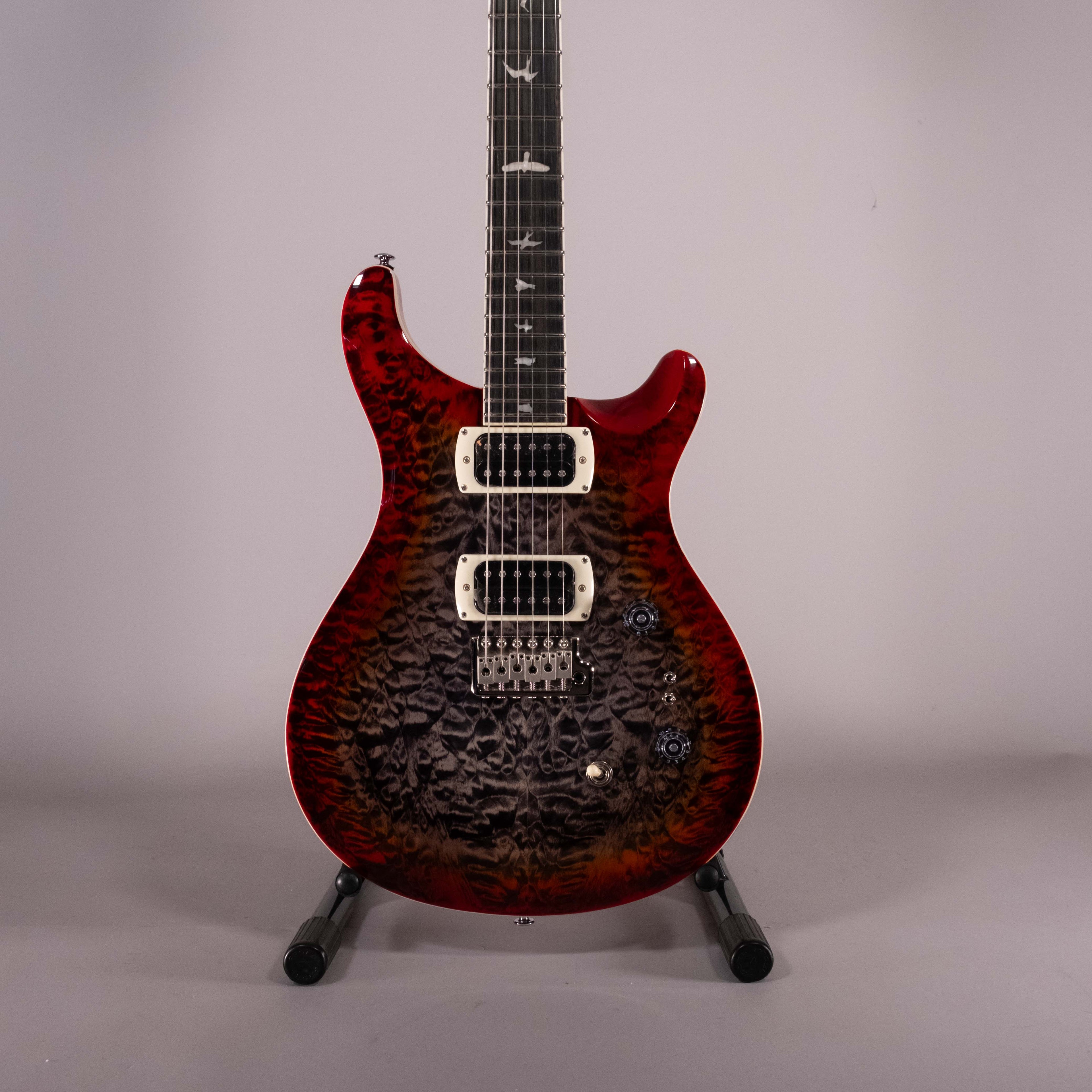 Prs SE Custom 24-08 Charcoal Cherry Burst Quilt Top