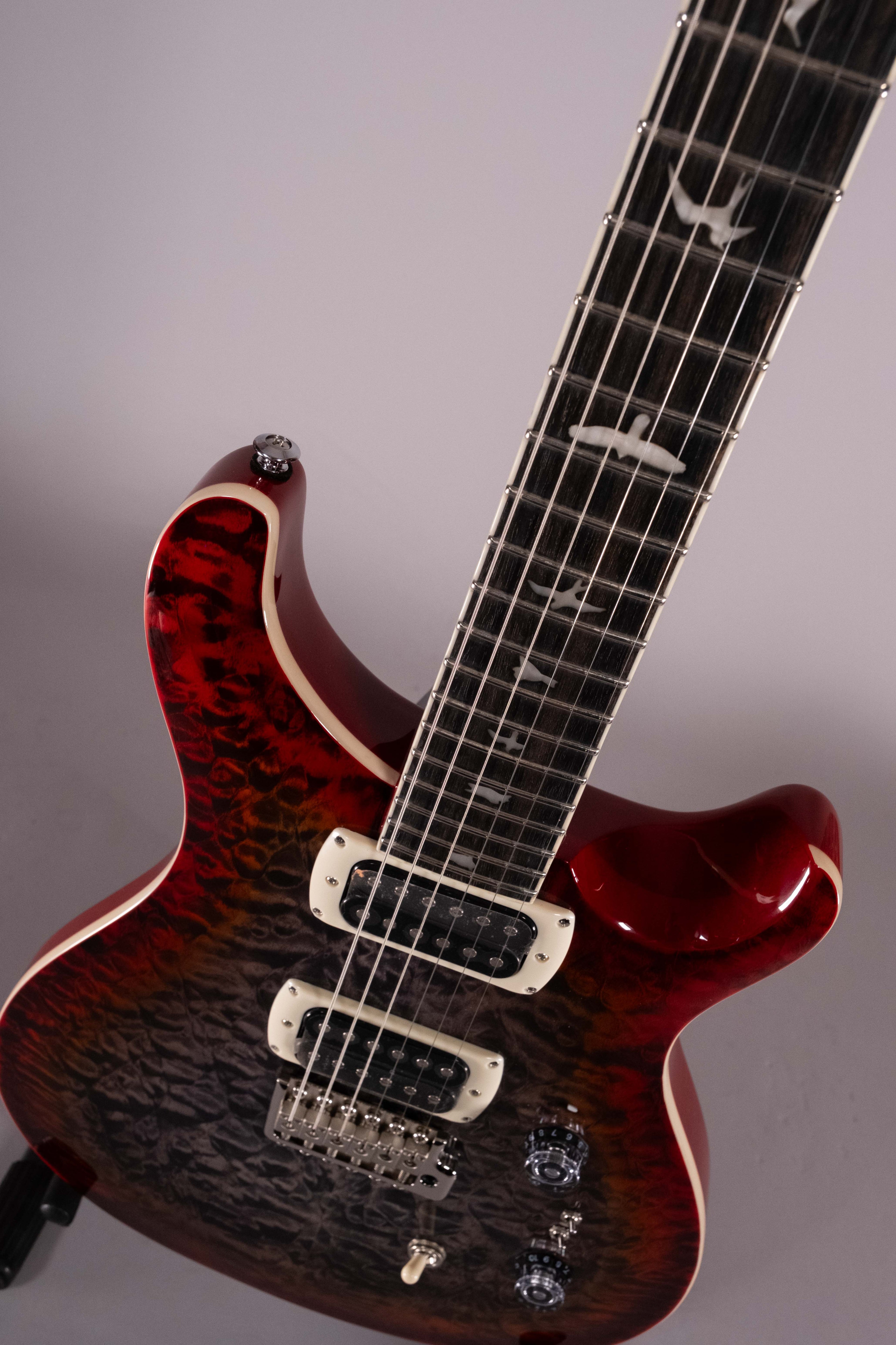 Prs SE Custom 24-08 Charcoal Cherry Burst Quilt Top