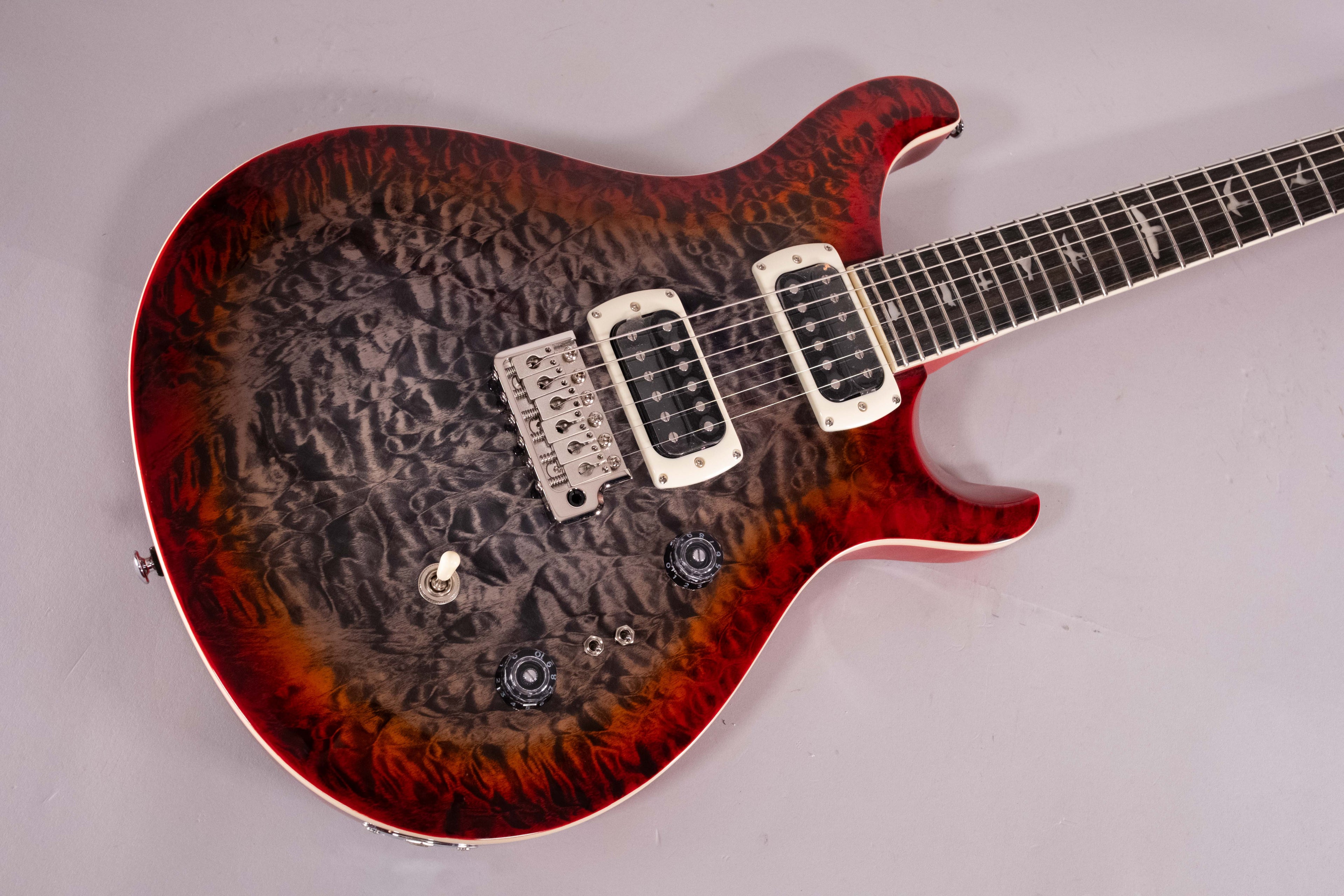 Prs SE Custom 24-08 Charcoal Cherry Burst Quilt Top