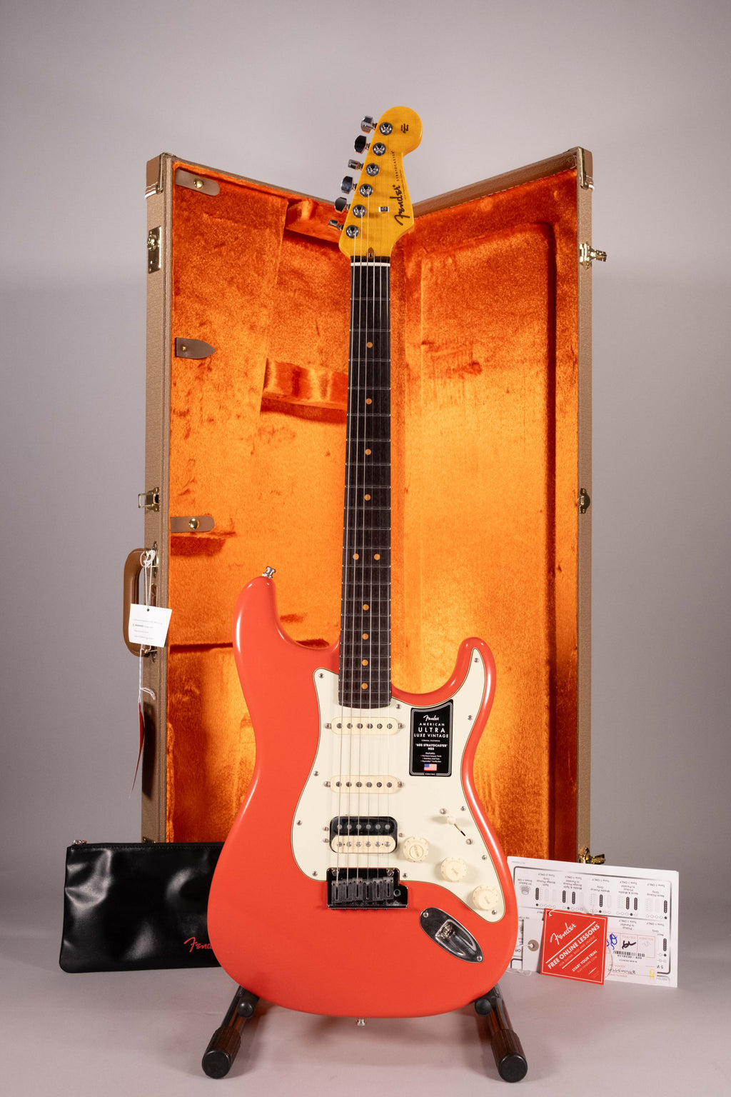 Fender American Ultra Luxe Vintage '60s Stratocaster HSS RW Fiesta Red