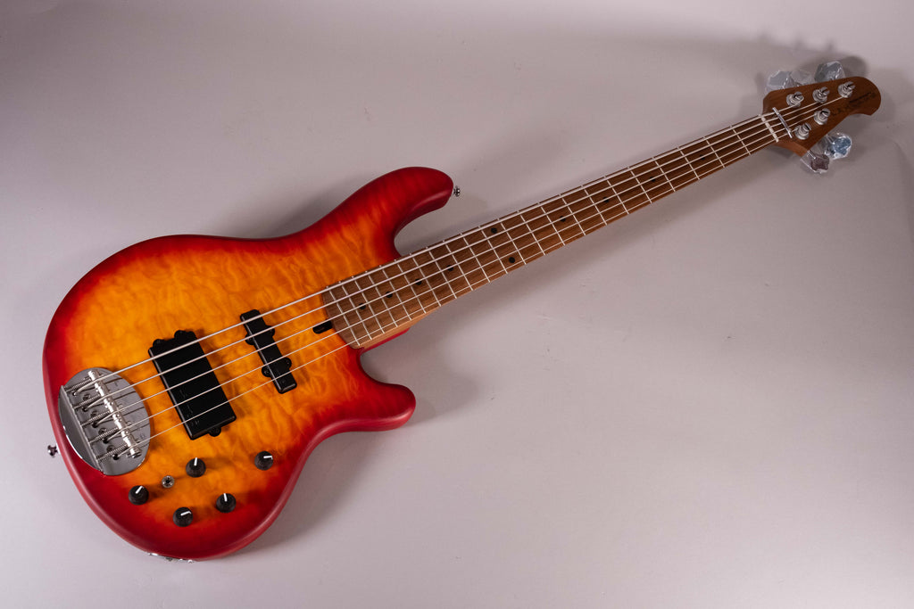 Lakland Skyline 5502 Deluxe 5-String Cherry Burst Satin