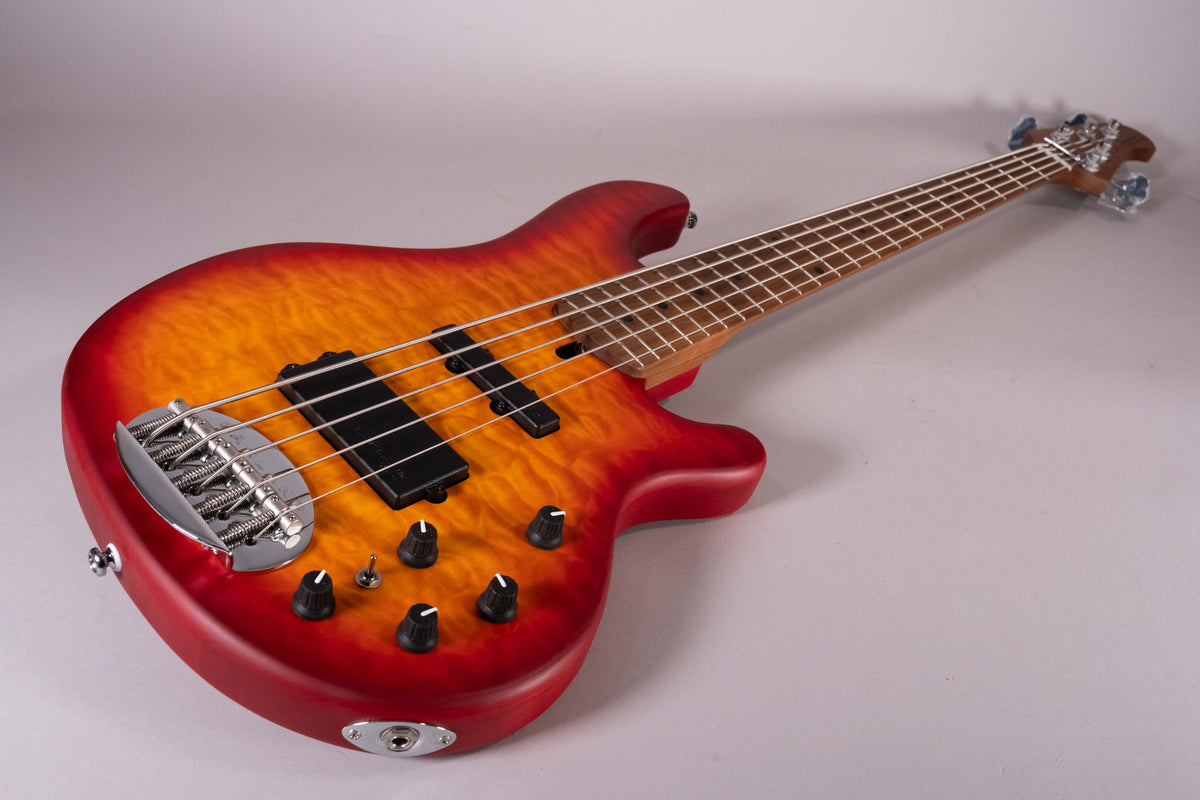 Lakland Skyline 5502 Deluxe 5-String Cherry Burst Satin