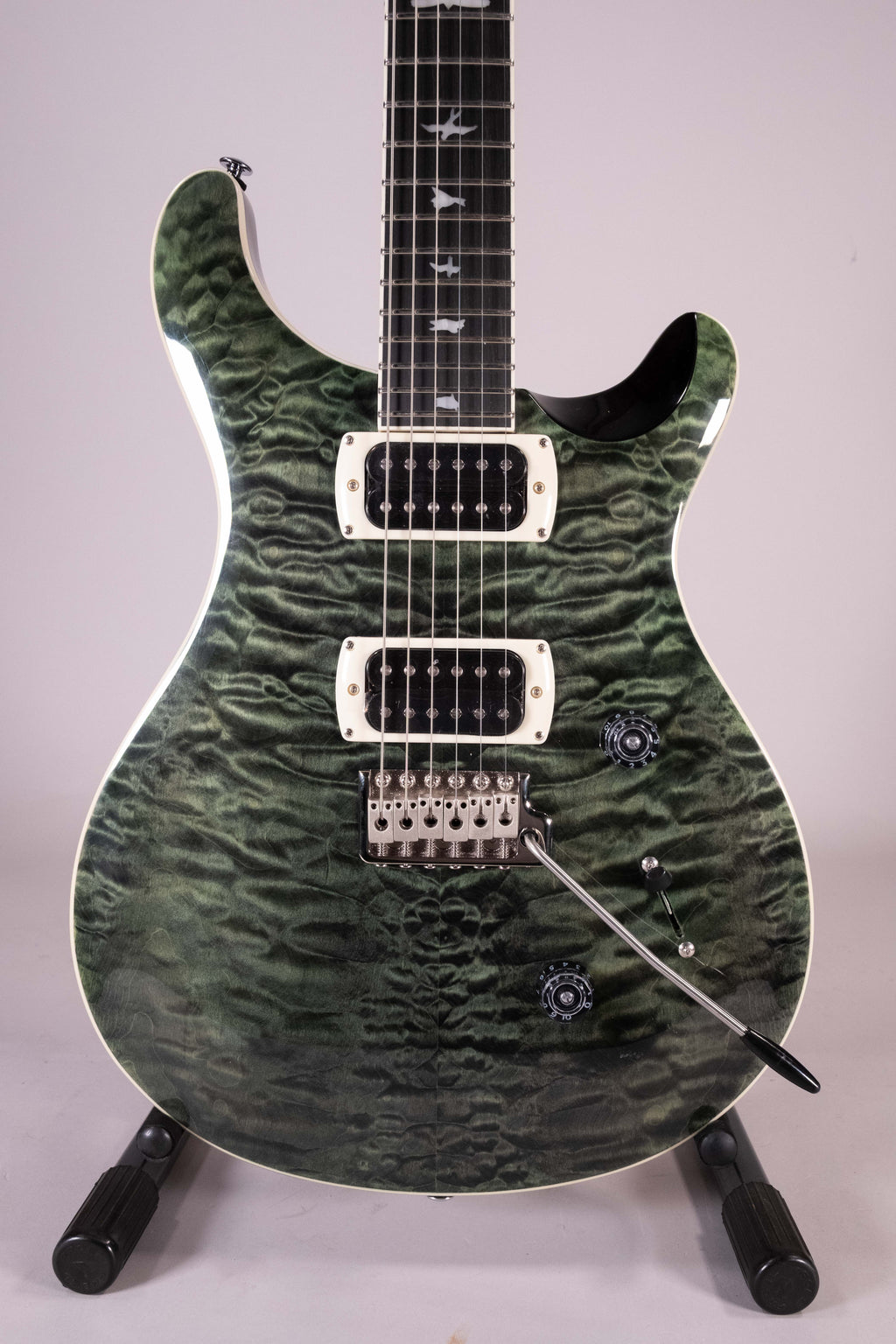 Prs SE Custom 24 Teal Black Quilt Top