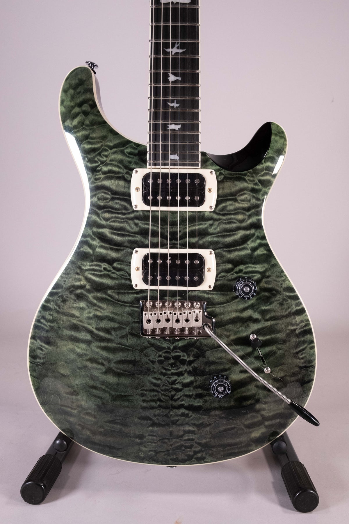 Prs SE Custom 24 Teal Black Quilt Top