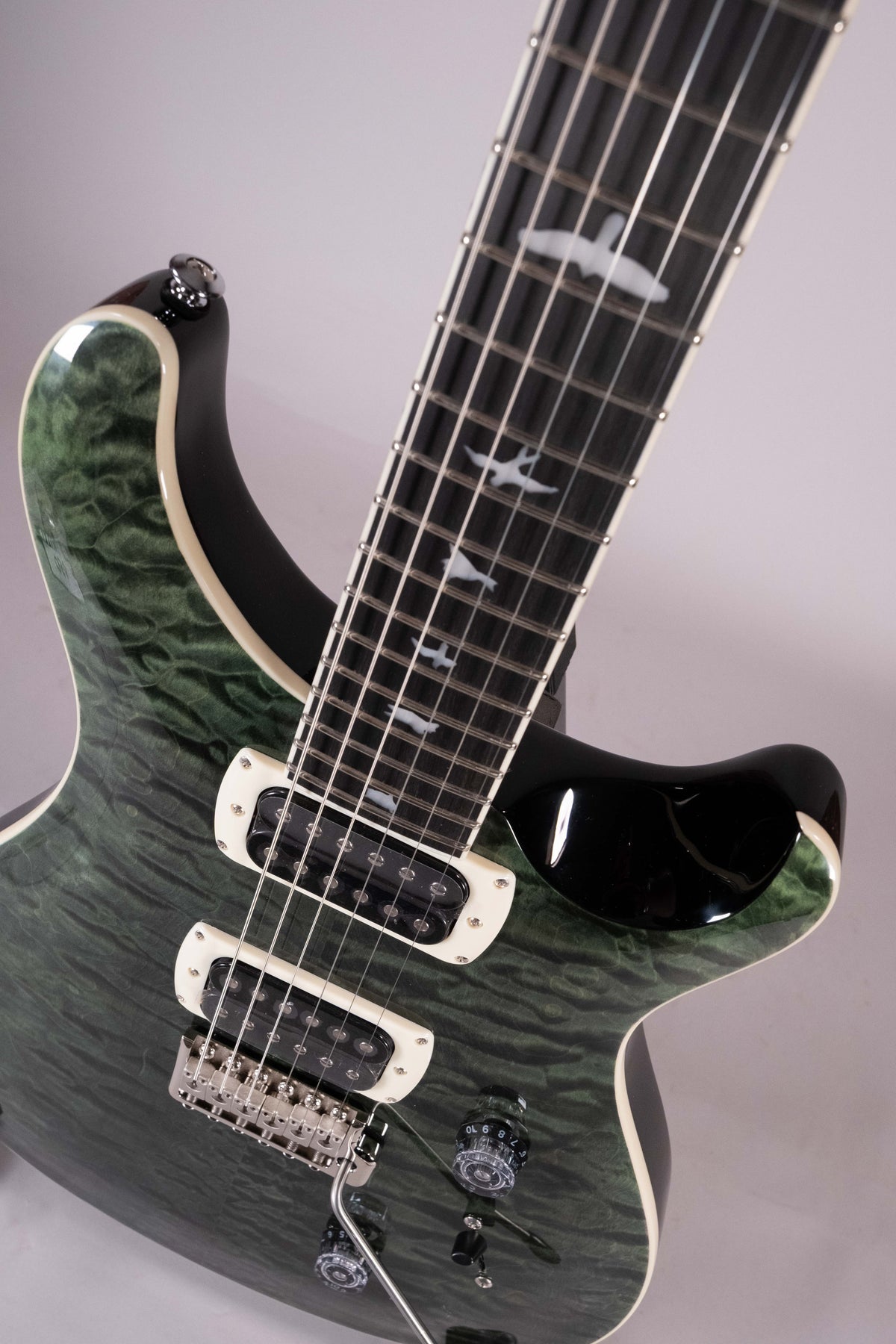 Prs SE Custom 24 Teal Black Quilt Top