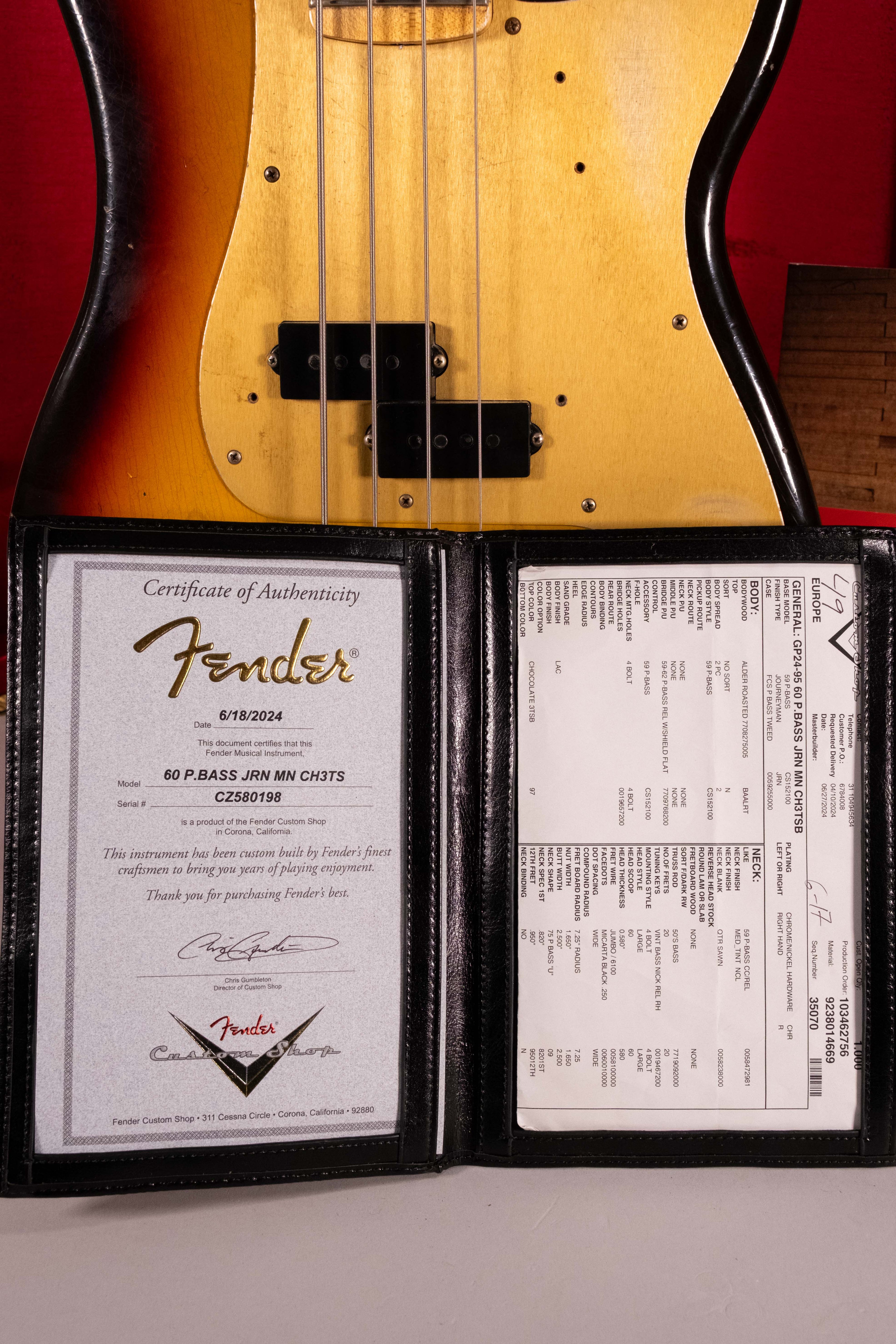 FENDER PRECISION CS '60 SB USATO