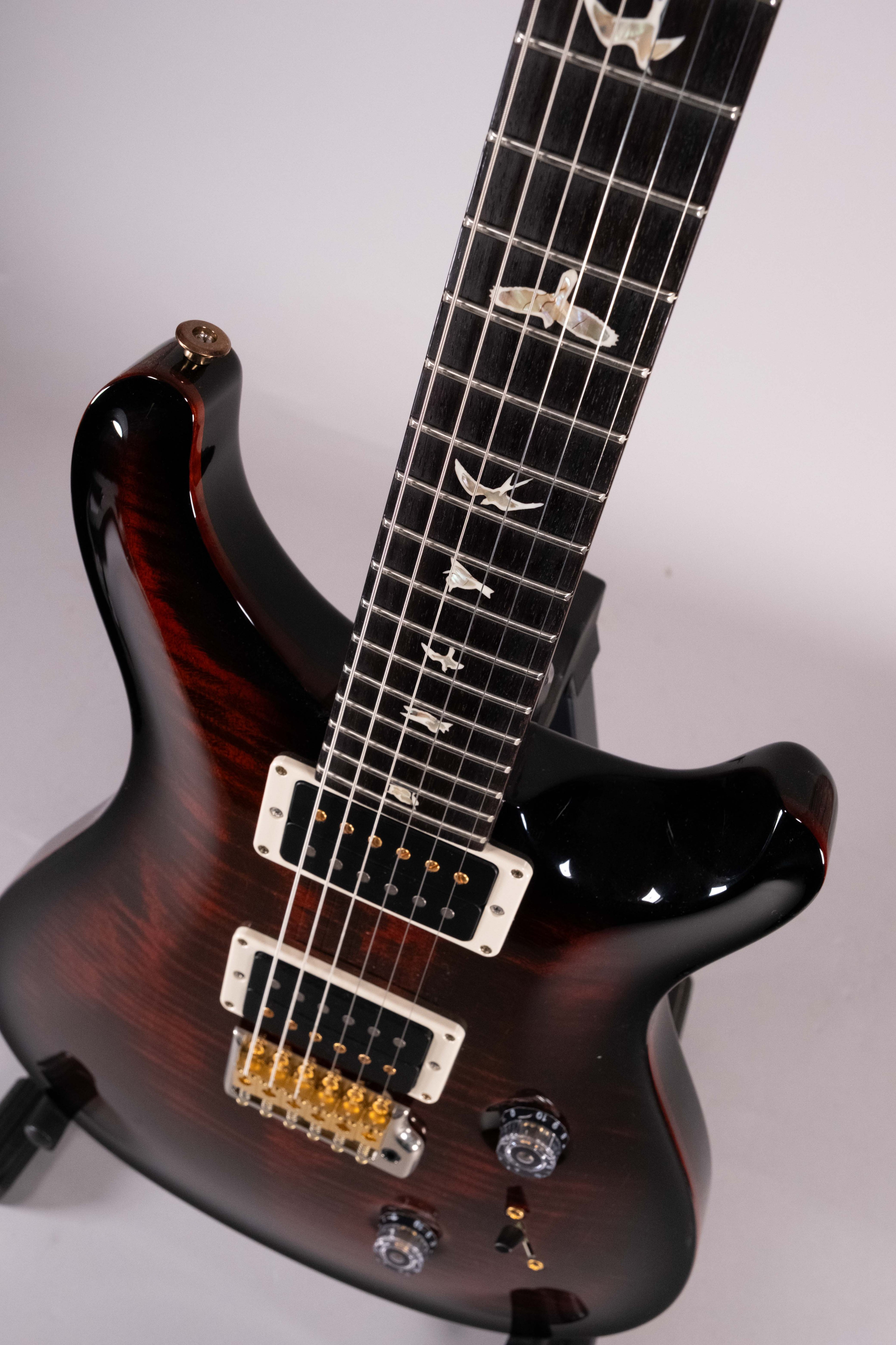 Prs Custom 24 Pattern Thin 10-Top Fire Smokeburst