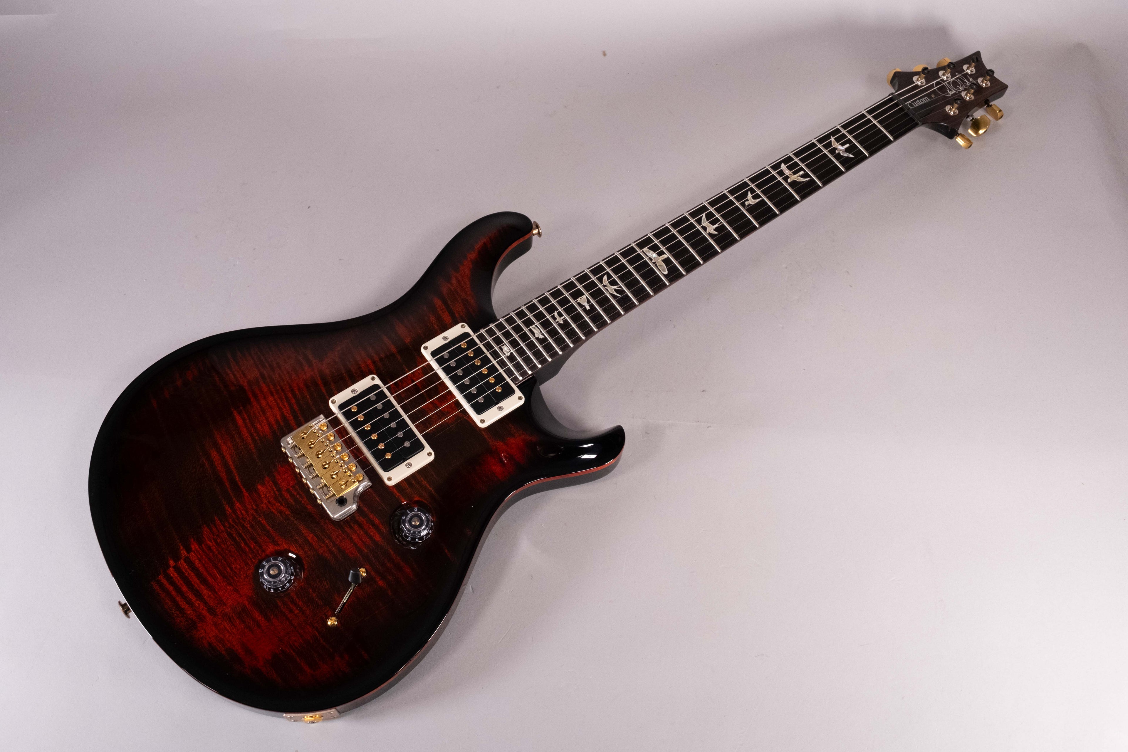 Prs Custom 24 Pattern Thin 10-Top Fire Smokeburst