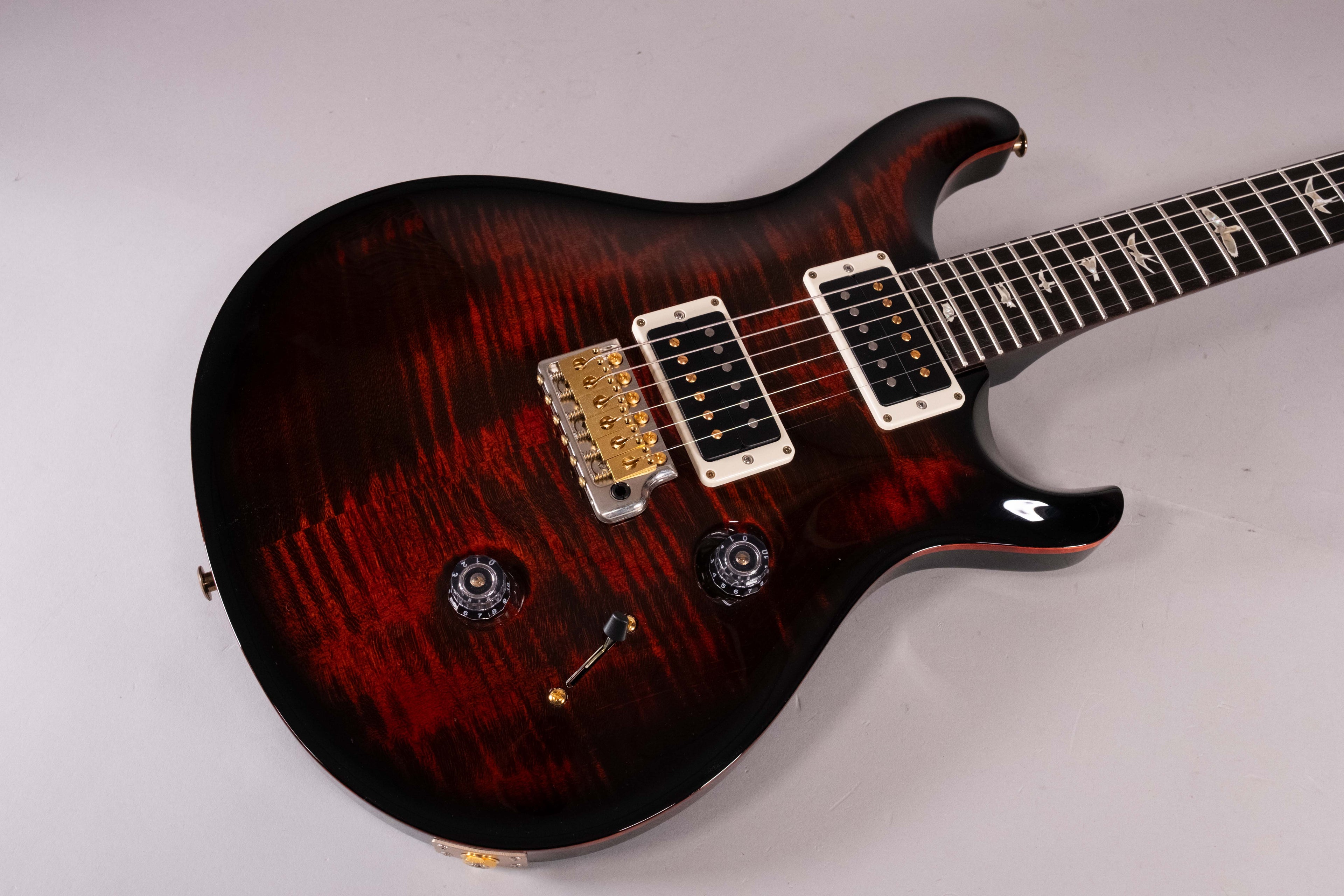 Prs Custom 24 Pattern Thin 10-Top Fire Smokeburst