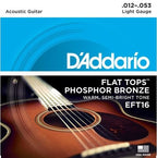 D'Addario Eft16 Flat Top Light 12-53