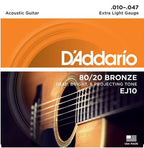 D'Addario Ej10 Muta Per Chitarra Acustica Bronze 10 - 47