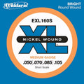 D'Addario Exl160S Xl 50-105 Short Scale