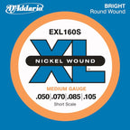 D'Addario Exl160S Xl 50-105 Short Scale