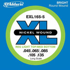D'Addario Exl165-5 Long Per Basso 45-135