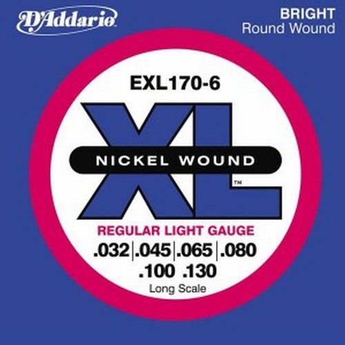 D'Addario EXL170-6 6C String Set 032-130