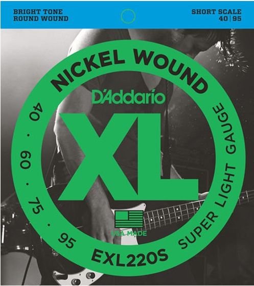 D'Addario Exl220S Short Scale 040-95