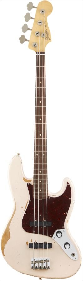 Fender Mexico Road Worn Artist Series Flea Jazz Bass Shell Pink