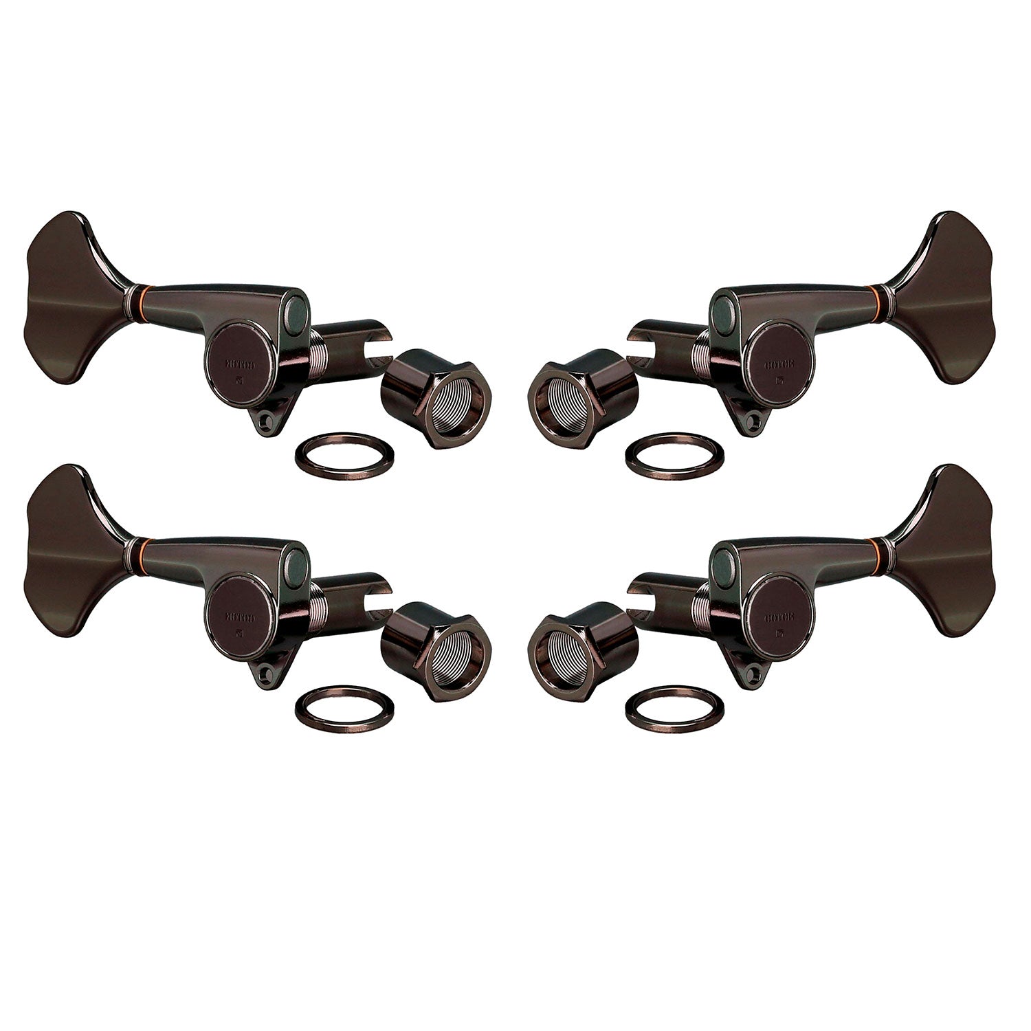 Gotoh Meccaniche Basso 2L+2R Black Chrome