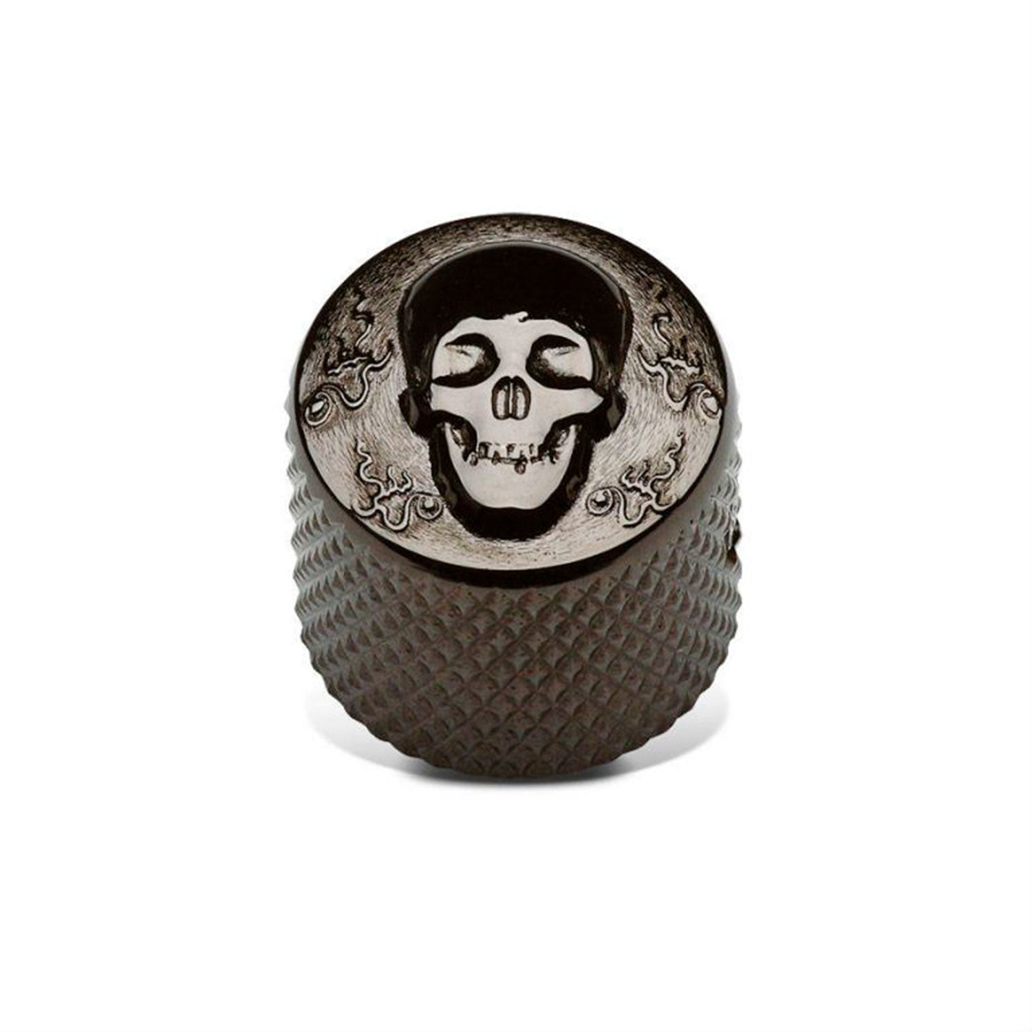 Gotoh Potentiometer Knob 19mm Skull Black Chrome