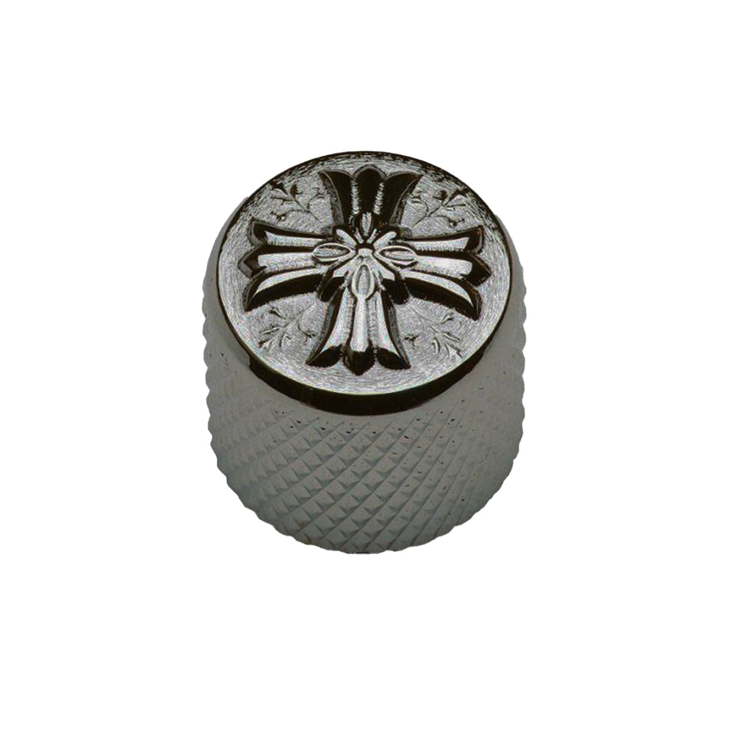Gotoh Potentiometer Knob 19mm Cross Black Chrome