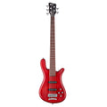 Warwick Teambuilt Streamer LX 5 Burgundy Red Transparent Satin