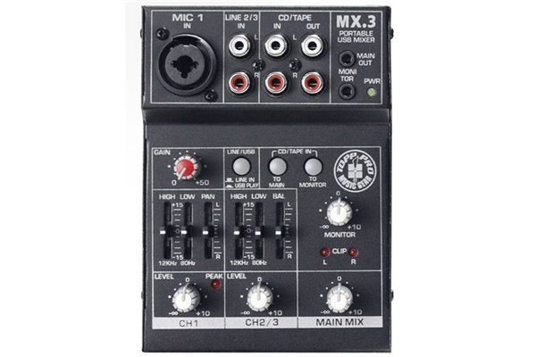 Topp Pro Mx3 Mixer Analogico Passivo